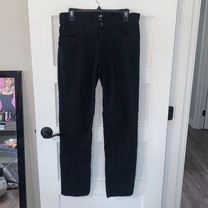 H&M Black Straight Leg Jeans Size 32